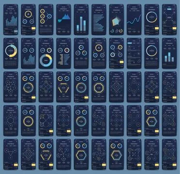 Modern infographic vector elements for business brochures. Use in website, co 스톡 일러스트