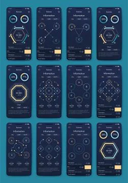 Modern infographic vector elements for business brochures. Use in website, co Illustrazione stock