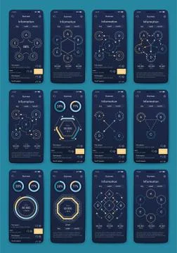 Modern infographic vector elements for business brochures. Use in website, co Stock Illustration