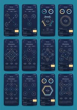 Modern infographic vector elements for business brochures. Use in website, co Illustrazione stock