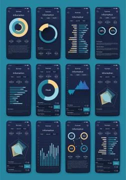 Modern infographic vector elements for business brochures. Use in website, co Illustrazione stock