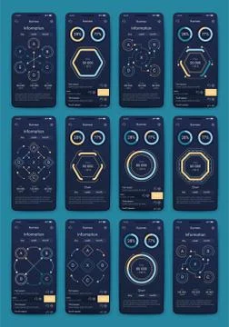 Modern infographic vector elements for business brochures. Use in website, co Stock Illustration
