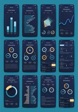 Modern infographic vector elements for business brochures. Use in website, co イラスト素材