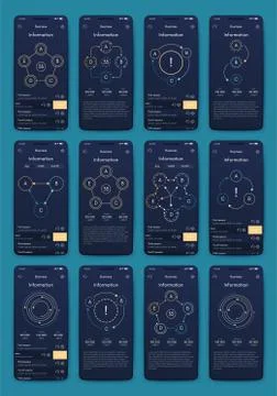 Modern infographic vector elements for business brochures. Use in website, co Stock Illustration