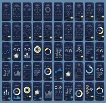 Modern infographic vector elements for business brochures. Use in website, co Stock Illustration