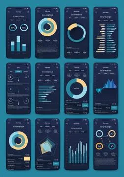 Modern infographic vector elements for business brochures. Use in website, co Stock Illustration