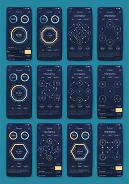 Modern infographic vector elements for business brochures. Use in website, co Illustrazione stock