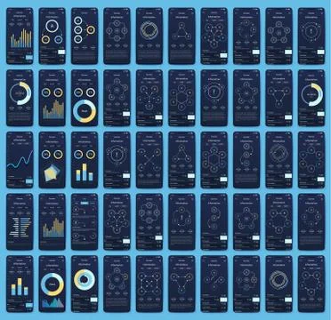 Modern infographic vector elements for business brochures. Use in website, co Stock Illustration