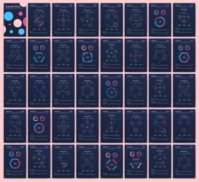 Modern infographic vector elements for business brochures. Use in website, co イラスト素材