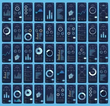 Modern infographic vector elements for business brochures. Use in website, co Stock Illustration