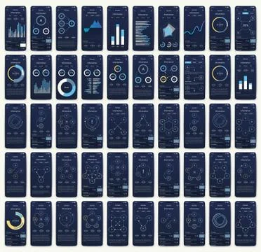 Modern infographic vector elements for business brochures. Use in website, co Stock Illustration