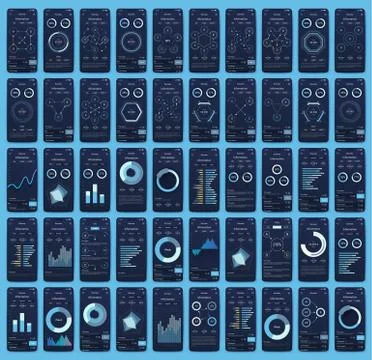 Modern infographic vector elements for business brochures. Use in website, co Stock Illustration