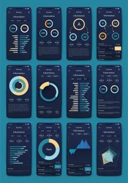 Modern infographic vector elements for business brochures. Use in website, co Stock Illustration