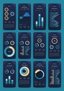 Modern infographic vector elements for business brochures. Use in website, co Stock Illustration