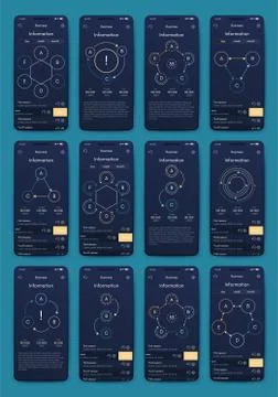 Modern infographic vector elements for business brochures. Use in website, co Illustrazione stock