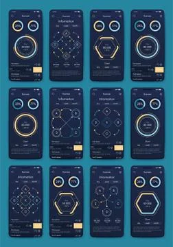 Modern infographic vector elements for business brochures. Use in website, co 스톡 일러스트
