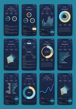 Modern infographic vector elements for business brochures. Use in website, co Stockillustratie