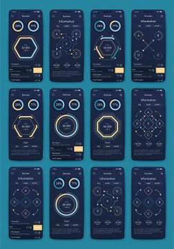 Modern infographic vector elements for business brochures. Use in website, co 스톡 일러스트