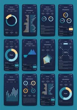 Modern infographic vector elements for business brochures. Use in website, co イラスト素材