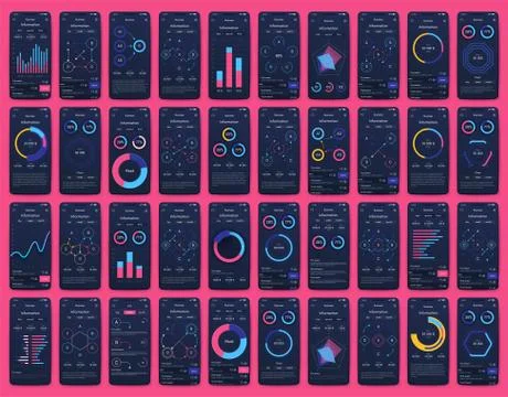 Modern infographic vector elements for business brochures. Use in website, co 스톡 일러스트