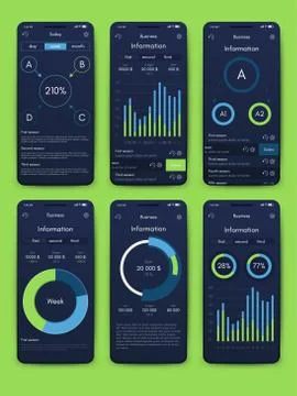Modern infographic vector elements for business brochures. Use in website, co Stock Illustration