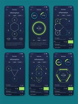Modern infographic vector elements for business brochures. Use in website, co Stock Illustration