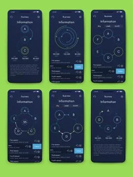 Modern infographic vector elements for business brochures. Use in website, co Illustrazione stock