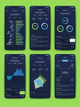 Modern infographic vector elements for business brochures. Use in website, co イラスト素材