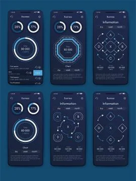 Modern infographic vector elements for business brochures. Use in website, co イラスト素材