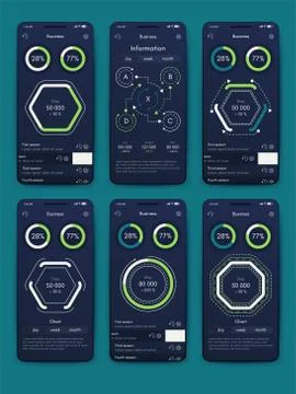 Modern infographic vector elements for business brochures. Use in website, co Stock Illustration