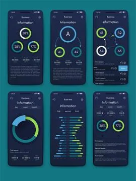 Modern infographic vector elements for business brochures. Use in website, co Illustrazione stock