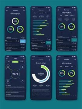 Modern infographic vector elements for business brochures. Use in website, co Stock Illustration