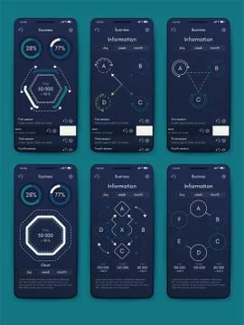 Modern infographic vector elements for business brochures. Use in website, co Stock Illustration