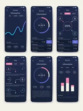 Modern infographic vector elements for business brochures. Use in website, co Stockillustratie