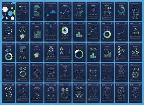 Modern infographic vector elements for business brochures. Use in website, co Illustrazione stock