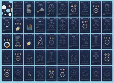 Modern infographic vector elements for business brochures. Use in website, co Stock Illustration