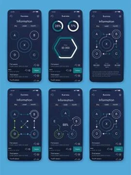 Modern infographic vector elements for business brochures. Use in website, co Illustrazione stock