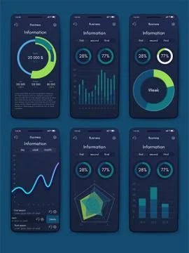 Modern infographic vector elements for business brochures. Use in website, co イラスト素材