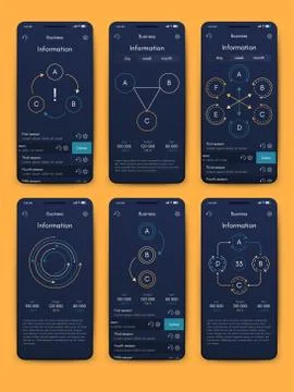 Modern infographic vector elements for business brochures. Use in website, co Stock Illustration