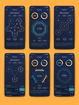 Modern infographic vector elements for business brochures. Use in website, co イラスト素材