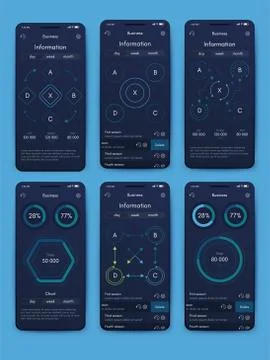 Modern infographic vector elements for business brochures. Use in website, co Stock Illustration