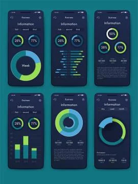 Modern infographic vector elements for business brochures. Use in website, co イラスト素材
