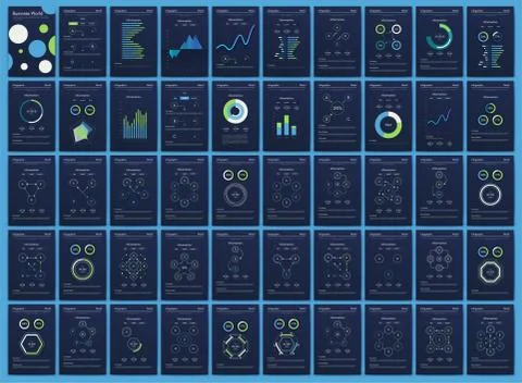 Modern infographic vector elements for business brochures. Use in website, co Stock Illustration