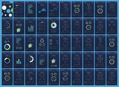 Modern infographic vector elements for business brochures. Use in website, co Illustrazione stock