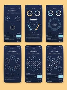 Modern infographic vector elements for business brochures. Use in website, co Stock Illustration