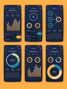 Modern infographic vector elements for business brochures. Use in website, co Stock Illustration