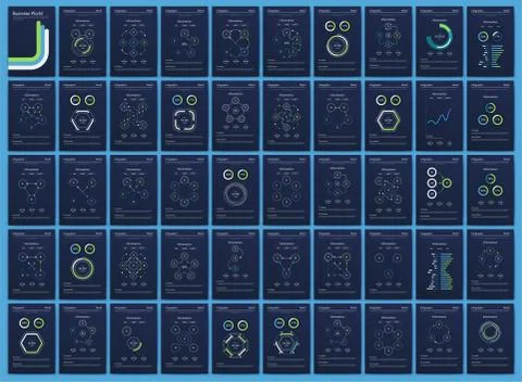 Modern infographic vector elements for business brochures. Use in website, co Stockillustratie