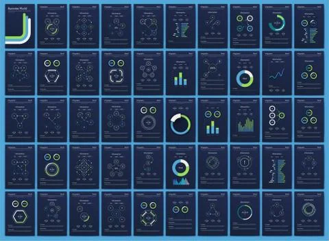 Modern infographic vector elements for business brochures. Use in website, co Stock Illustration