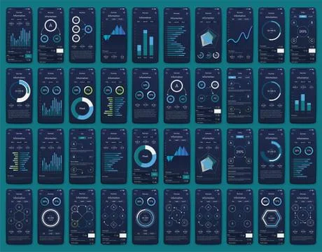 Modern infographic vector elements for business brochures. Use in website, co Stock Illustration