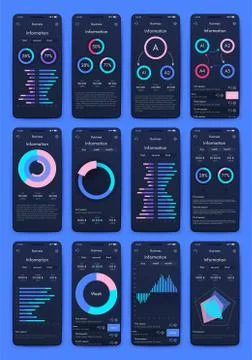 Modern infographic vector elements for business brochures. Use in website Illustrazione stock